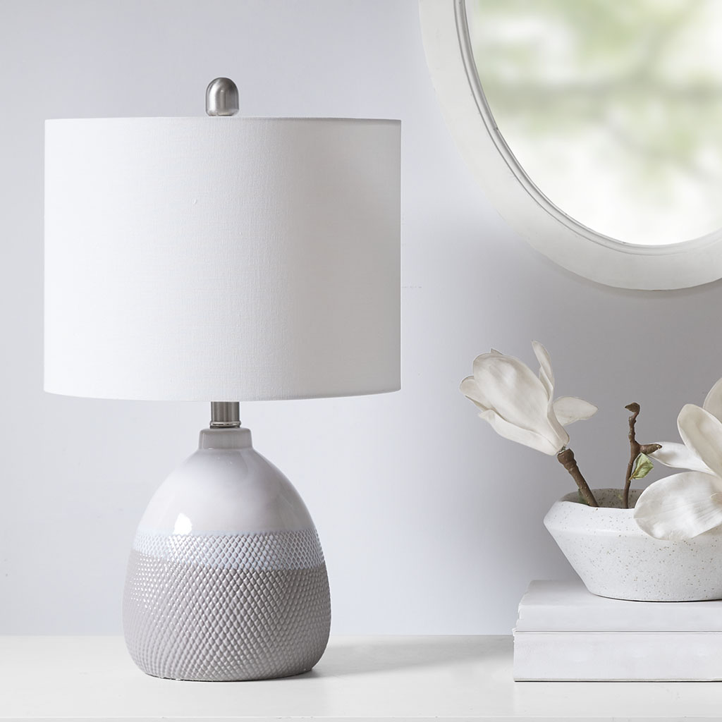 510 Design Driggs Ceramic Textured Table Lamp | Designer Living